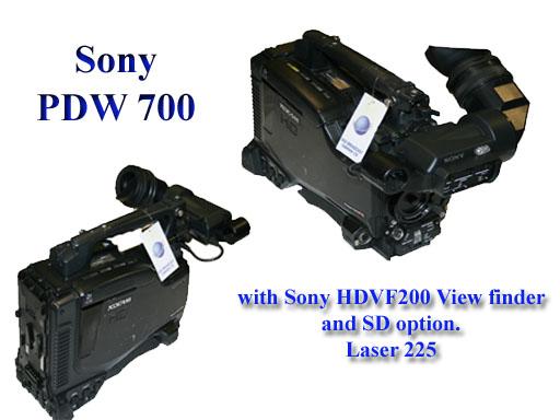 Sony PDW 700 Comes with Sony HDVF200 View finder and SD option. Laser 225 for sale