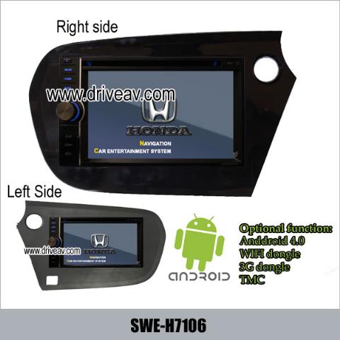 Honda Insight & Eu-Version Insight DVD player GPS Android internet wifi 3G SWE-H7106