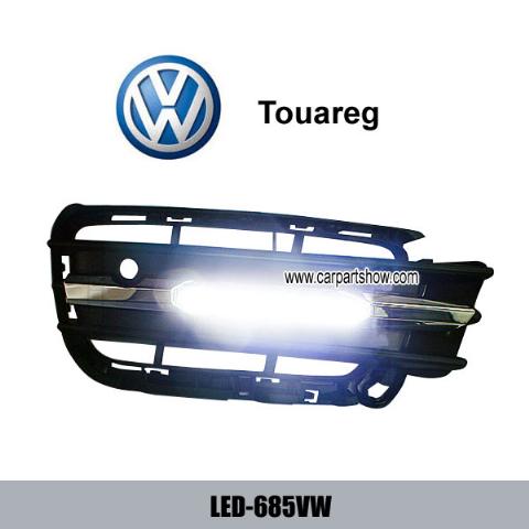 Volkswagen VW Touareg DRL LED Daytime Running Lights Car headlight parts Fog lamp cover LED-685VW