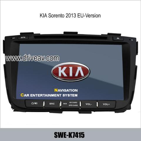 KIA SORENTO 2013 EU-Version OEM radio Car DVD Player bluetooth IPOD GPS navi TV SWE-K7415