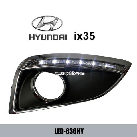 HYUNDAI ix35 DRL LED Daytime Running Lights Car headlights parts Fog lamp cover LED-636HY