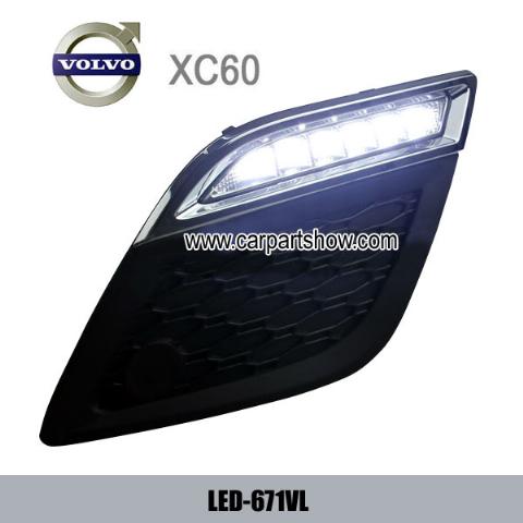 VOLVO XC60 DRL LED Daytime Running Lights Car headlight parts Fog lamp cover LED-671VL