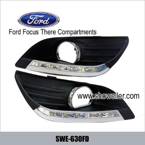 Ford Focus there compartments DRL LED Daytime Running Light SWE-630FD
