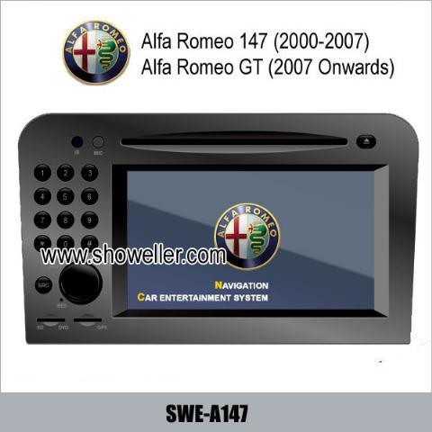 Alfa Romeo 147 Romeo GT stereo radio car DVD player GPS TV SWE-A147