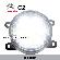 Citroen C2 C3 DRL LED Daytime Running Lights Car headlight parts Fog lamp cover LED-113CN