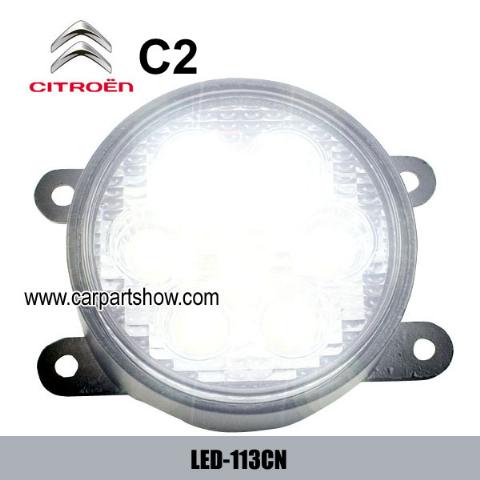 Citroen C2 C3 DRL LED Daytime Running Lights Car headlight parts Fog lamp cover LED-113CN