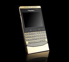 BLACKBERRY PORSCHE P9981 GOLD DESIGN (24 CARAT GOLD DESIGN)