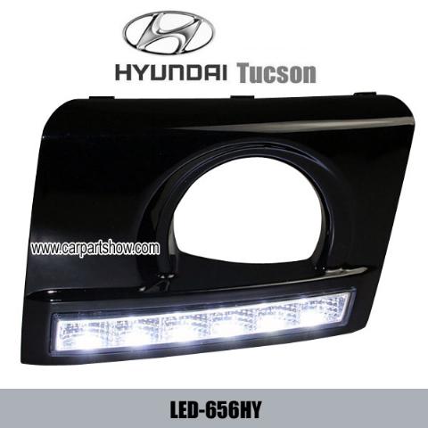 HYUNDAI Tucson DRL LED Daytime Running Lights Car headlight parts Fog lamp cover LED-656HY