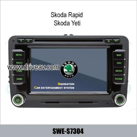 Skoda Rapid Yeti OEM stereo radio auto dvd player gps navigation TV IPOD SWE-S7304