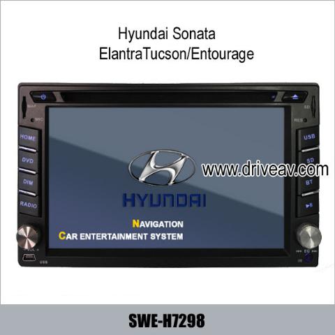 Hyundai Sonata Elantra Tucson Entourage radio DVD GPS TV SWE-H7298