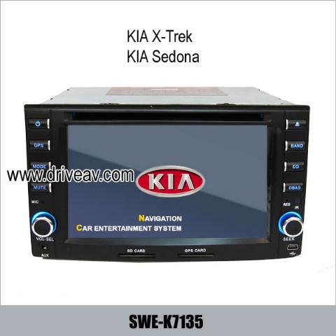 KIA X-Trek KIA Sedona stereo radio GPS DVD Player TV SWE-K7135