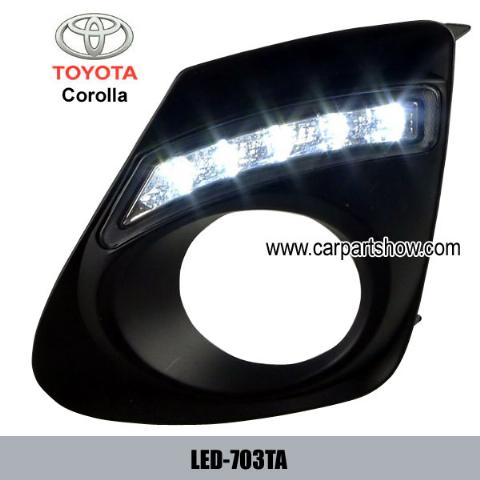 TOYOTA Corolla DRL LED Daytime Running Lights Car headlights parts Fog lamp cover LED-703TA