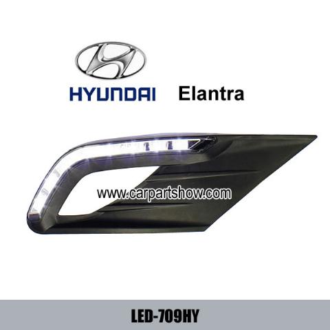 HYUNDAI Elantra DRL LED Daytime Running Lights Car headlight parts Fog lamp cover LED-709HY