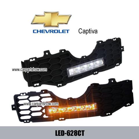 CHEVROLET Captiva DRL LED Daytime Running Lights turn light steering lamps Fog lamp cover LED-628CT