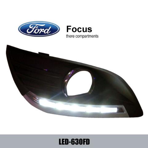 Ford Focus there compartments DRL LED Daytime Running Lights Fog lamp cover LED-630FD